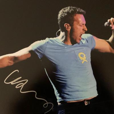 Coldplay Chris Martin signed photo
