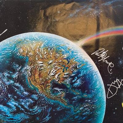 Rainbow Down To Earth signed poster
