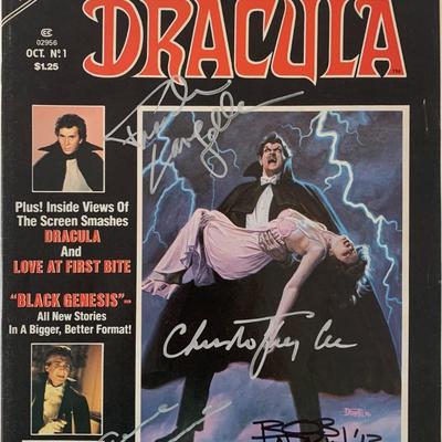 The Tomb of Dracula signed comic book