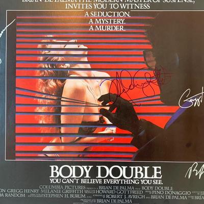 Body Double signed movie poster