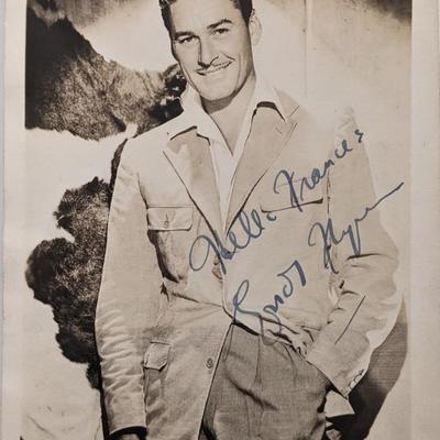 Errol Flynn Signed Photo
