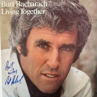 Burt Bacharach Living Together signed album