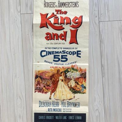 The King and I original 1956 vintage movie poster