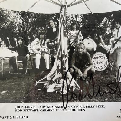 Rod Stewart signed photo GFA authenticated