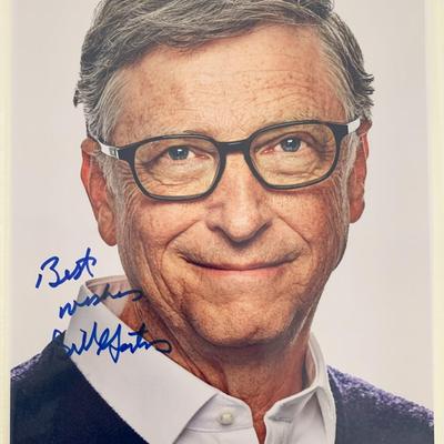Bill Gates Signed Photo