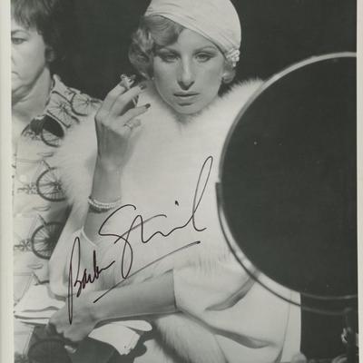 Barbara Streisand signed photo