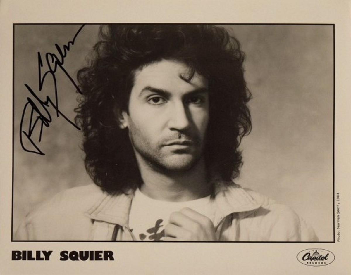 Billy Squier signed promo photo