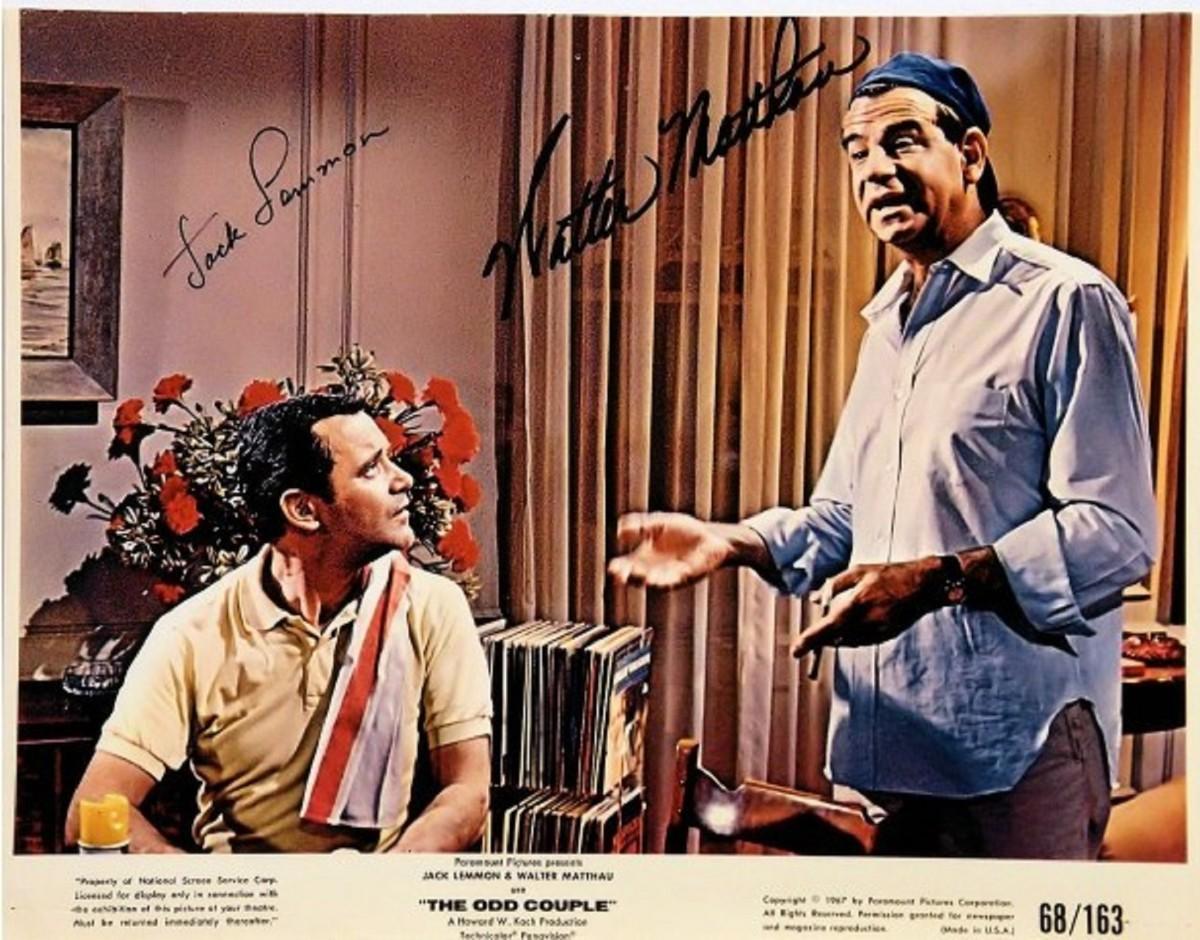 Jack Lemmon & Walter Matthau signed still photo | EstateSales.org