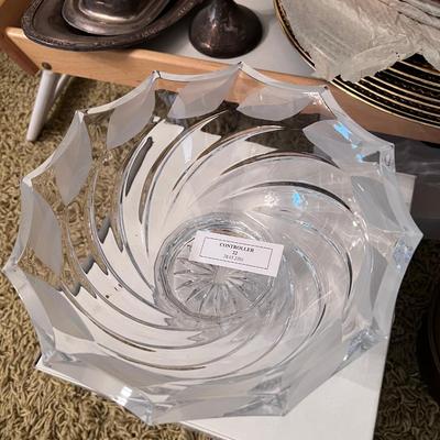 Mikasa  Vintage New glass bowl Silver plated items