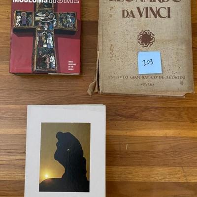 Lot of Vintage Books-Da Vinci, Museum Gallery Books, Collection of The World Of
