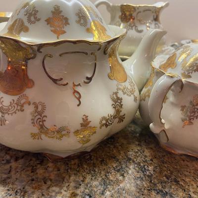 Bavarian Gilt Tea Set for 12