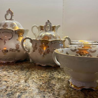 Bavarian Gilt Tea Set for 12