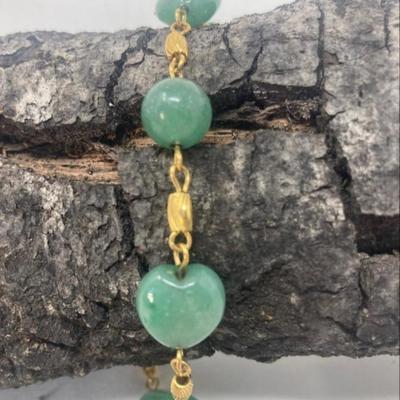 Lot of 10k Pearl  and green stone jewelry