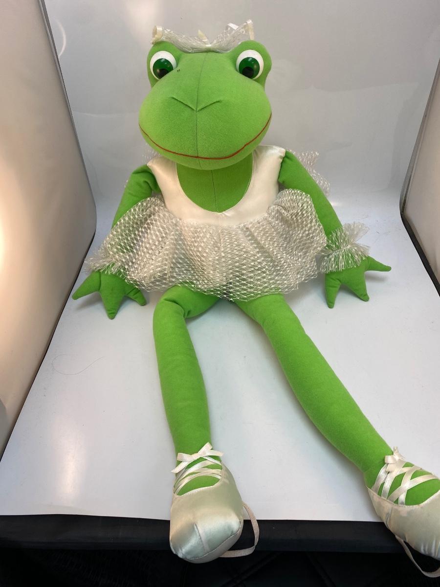 Large Plush Ballerina Frog Toad Bettina Russ Berrie & Co Stuffed