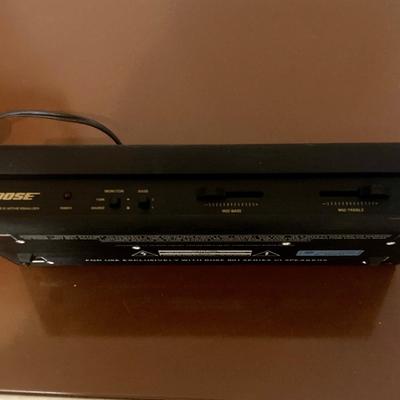 JVC record player with Bose 902 series active Equalize, plus record stand and other electronics