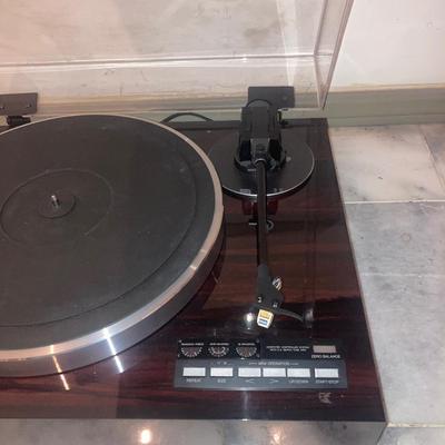 JVC record player with Bose 902 series active Equalize, plus record stand and other electronics