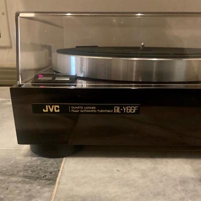 JVC record player with Bose 902 series active Equalize, plus record stand and other electronics
