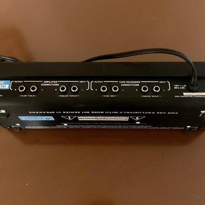 JVC record player with Bose 902 series active Equalize, plus record stand and other electronics