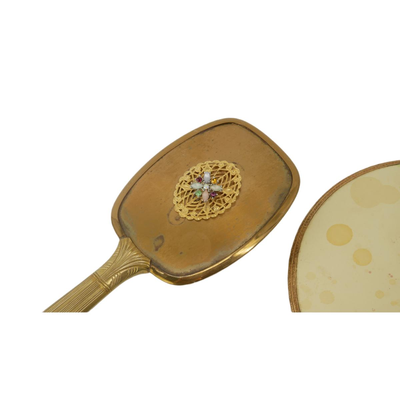 Vintage Mirror and Brush