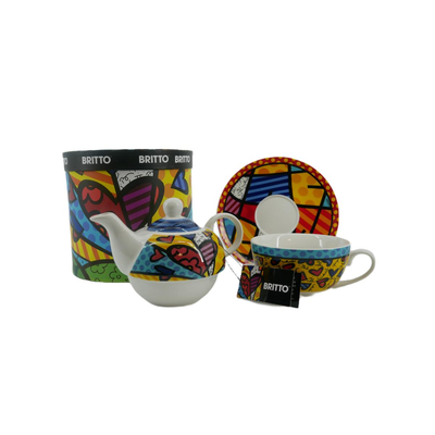 Romero Britto Tea for One Nesting Tea Set