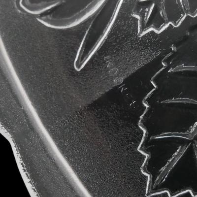 Vintage Glass Rose Dinner Plates