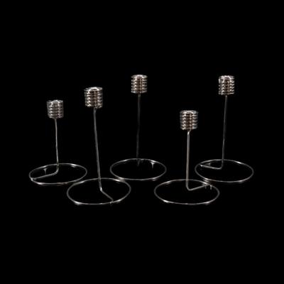 Set of Platinum Royal Copenhagen Candlesticks 