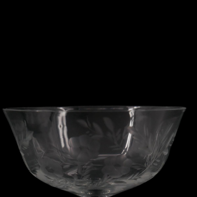 Vintage Crystal Etched Glasses