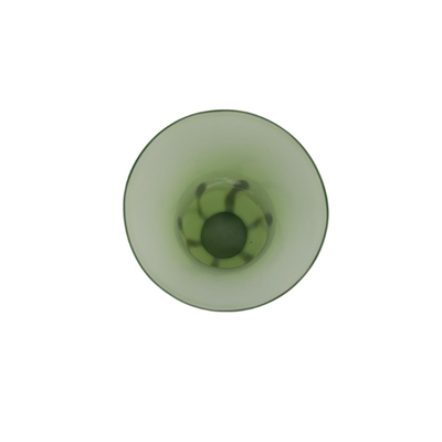 Contemporary Green and Black Vase