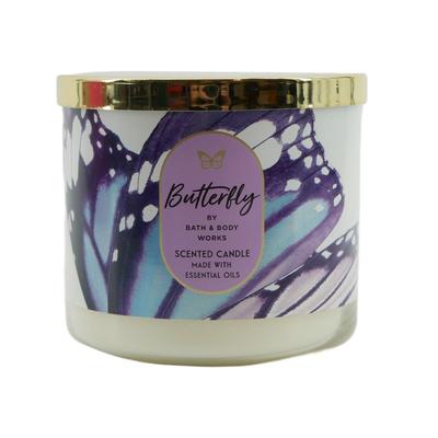 NEW Bath & Body Works Butterfly 3-Wick Candle