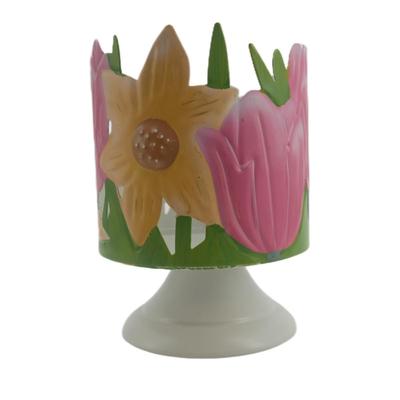 Spring Flowers Candle Holder
