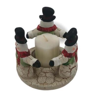 Snowmen Candle Holder