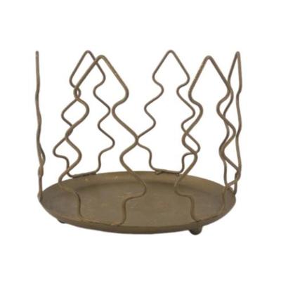 Large Gold Christmas Tree Candle Holder