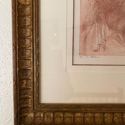 Sepia Print by Nicholas Ferrando (American, 1920-1992)