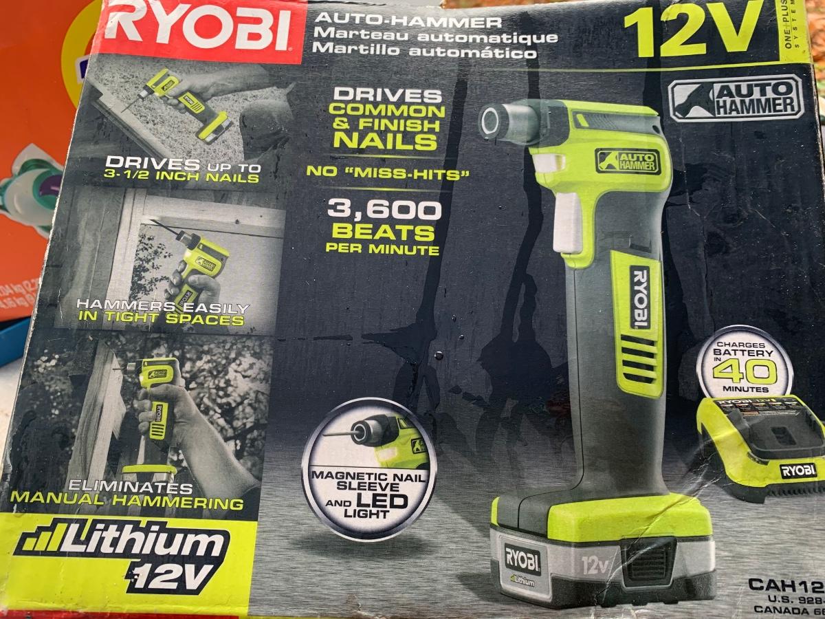 Ryobi Auto Power Hammer 12v new condition