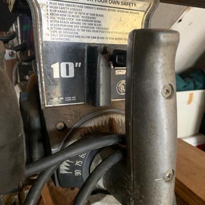 Craftsman Radial Arm Saw with stand -10" blade 2.5HP pivots/blade rotation