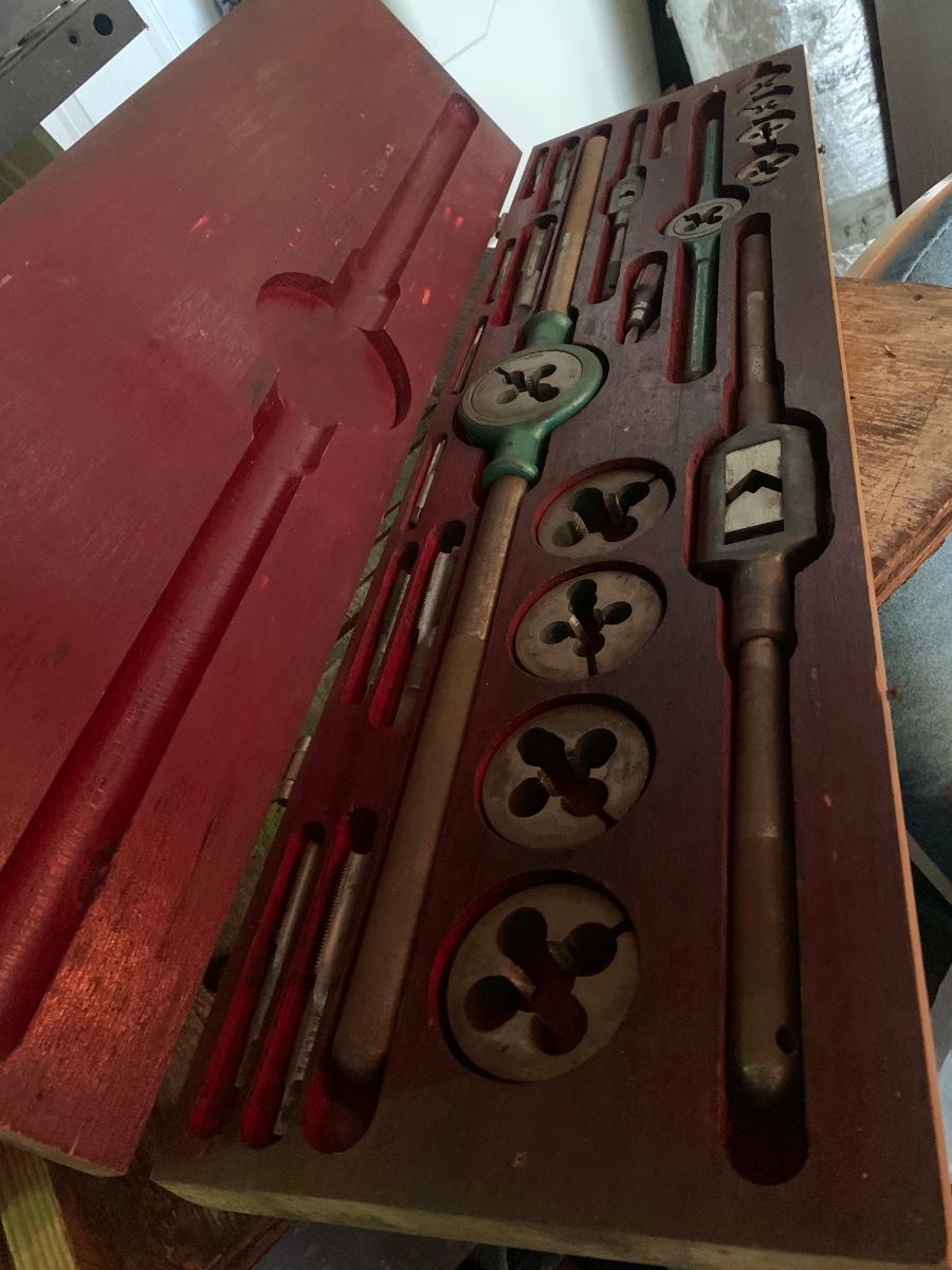 Tap & Die SetVintage with wooden case
