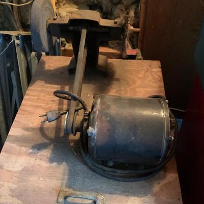 Grinder -homemade with Emerson Electric motor & Craftsman Grinder
