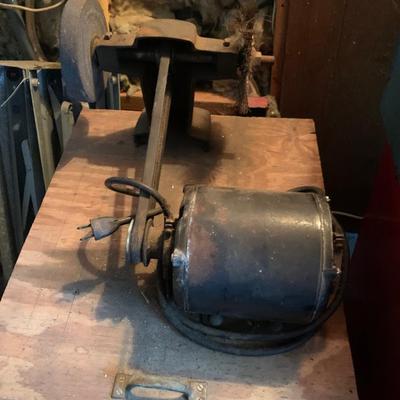 Grinder -homemade with Emerson Electric motor & Craftsman Grinder