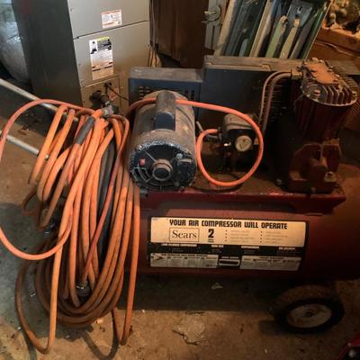 Sears Electric Compressor 2 HP 20 gallon air tank