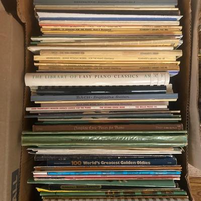 Lot of Sheet music, teaching material and  music books