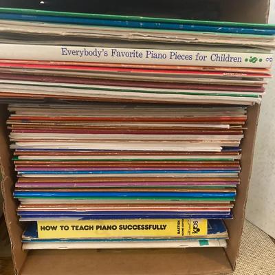 Lot of Sheet music, teaching material and  music books