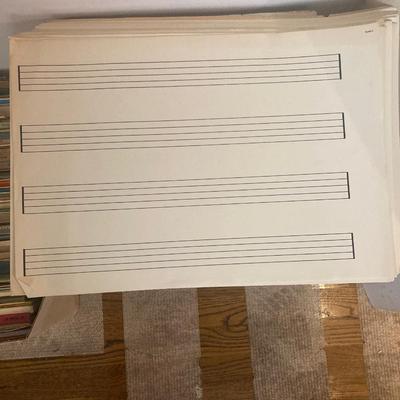 Lot of Sheet music, teaching material and  music books