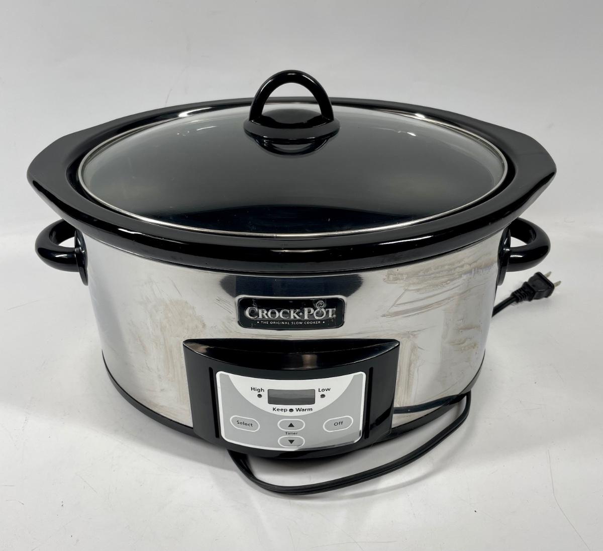 Digital 6 Quart Crock Pot Slow Cooker