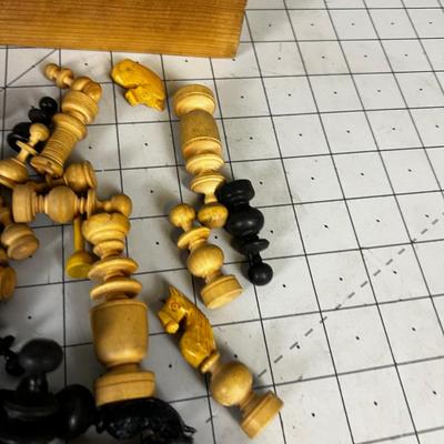 Partial Woods Chess Set 