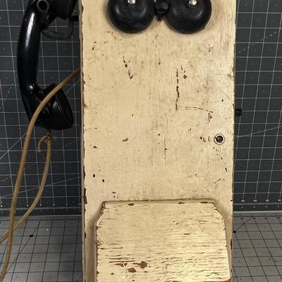 Antique Telephone; Wind up box 