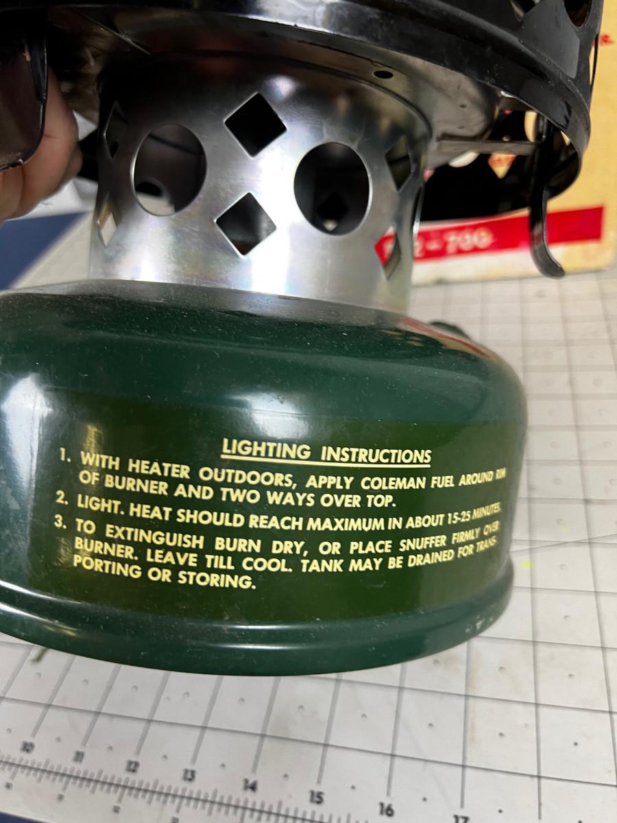 Coleman Catalytic Heater