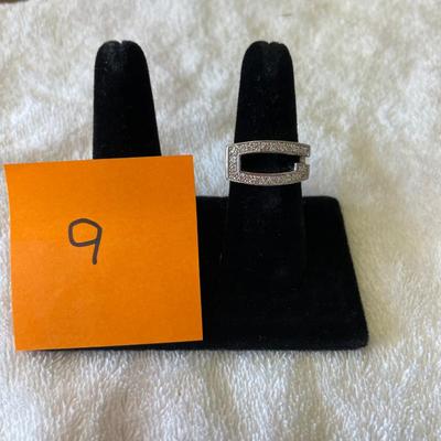 Guess Brand Big G Diamondique Sterling Silver