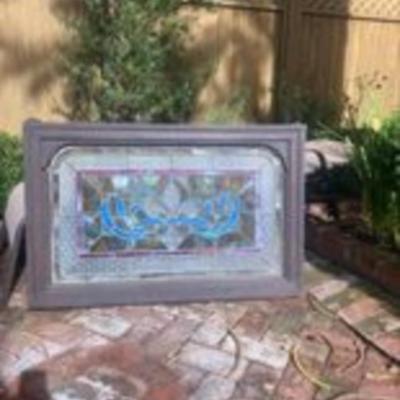 Framed Stained  Glass