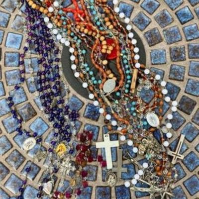 Collection of religious items