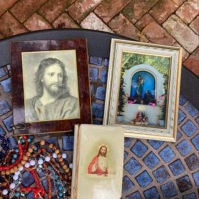 Collection of religious items